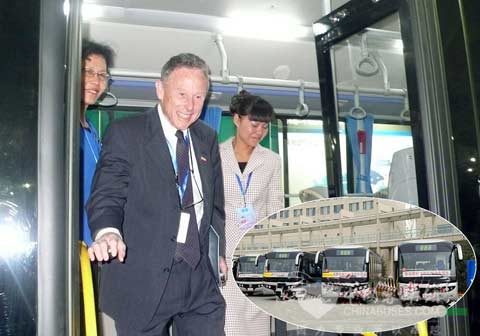 Mayor of Columbia U.S.A. praised Dongfeng pure electric city bus