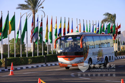 Yutong buses serving Forum on China-Africa Cooperation