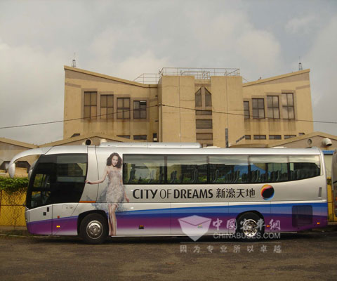 Yutong buses run into Macao City of Dreams