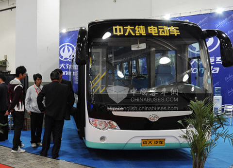 Zonda new energy bus shows on Shanghai Electric Vehicle Exhibition