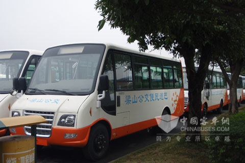 Hengtong Mini Buses Driven into Shandong Liangshan