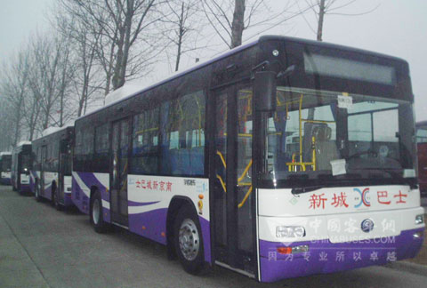 The ZK6100HGM natural gas buses ordered by Nanjing Public Transport Company