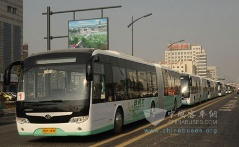 Zonda BRT City Bus Serves Yancheng Public Transportation