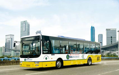 Wuzhoulong hybrid bus 