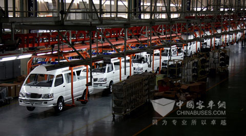 Kinglong Light bus workshop 