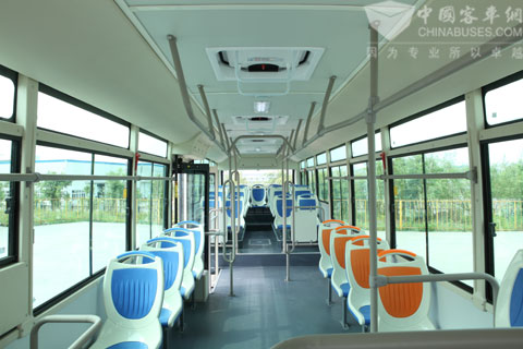 Interior decoration of Hengtong New Man bus