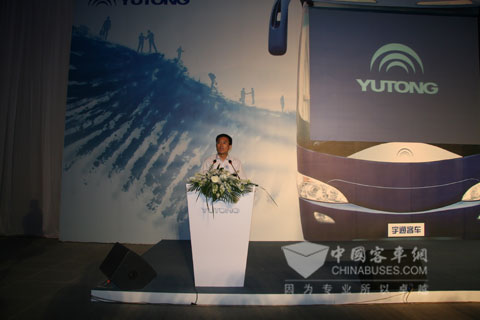 Deputy general manager Wang Wenbing addressing the opening ceremony 