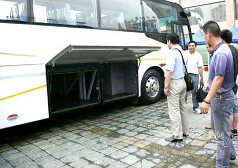 The customers visits new bus