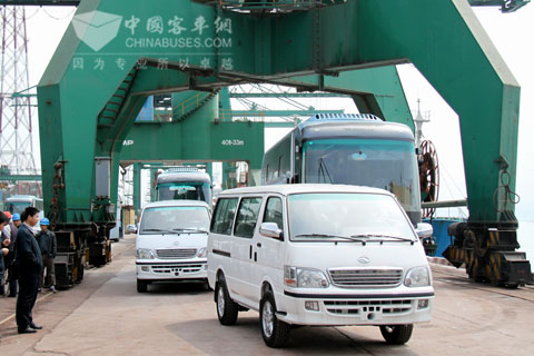 Soaring growth of exporting of King Long light buses