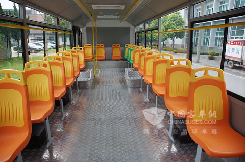 Interior decoration of Ankai city bus