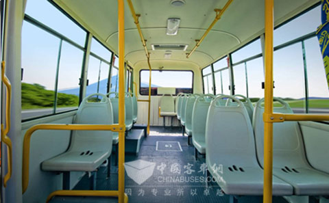 interior of Hengtong bus