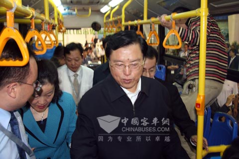 Vice Premier Zhang visits Higer Intelligent Bus