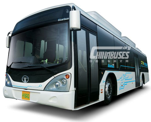 Tata CNG hybrid bus