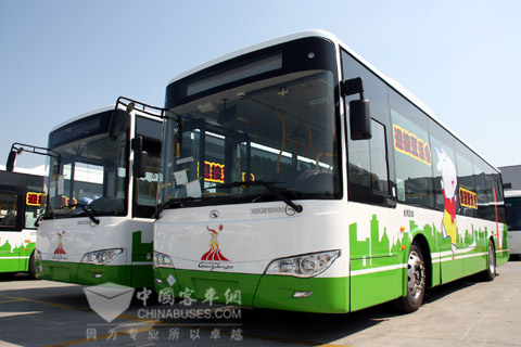 King Long buses for Guangzhou Asian Games