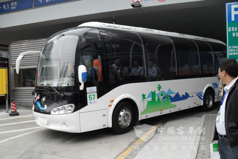 Yutong 10m pure electric sightseeing bus 