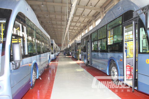 Zhongwen new energy bus 