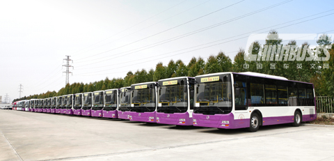 30 units XML6105J13CLuxurious Green City Buses are ready to be delivered