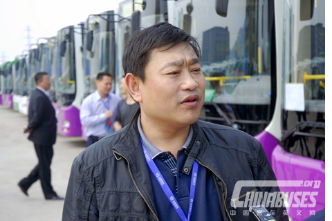 Technique Department leader of Shiyan City Transport Company,Tang Kejun was interviewed