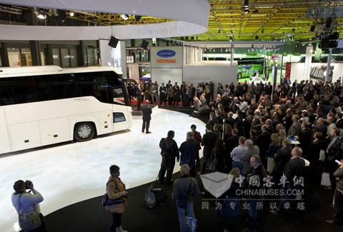 Higer high-class coach shows in  Brussels