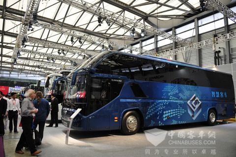 Higer coach with G-BOS system