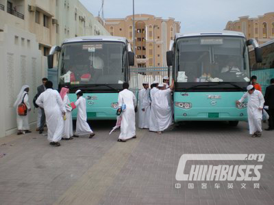 Higer buses in Arab country