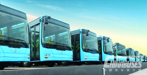 Xiamen Golden Dragon 70 units CNG city buses XML6105J13 are ready to be delivered