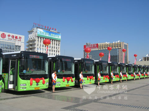 Hengtong gas-electric hybrid power buses