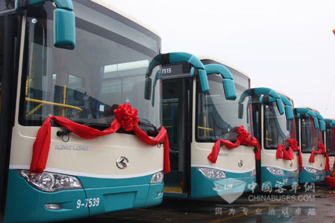 65 units King Long Hybrid Power Buses Delivers to Yuhang City