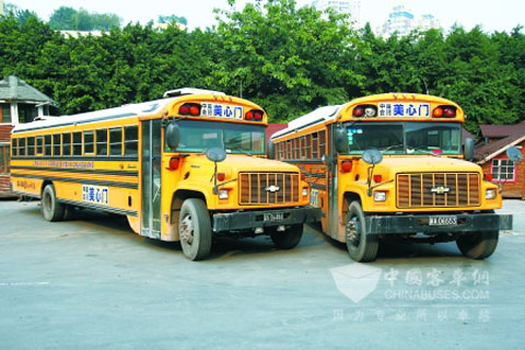 The big nose school buses