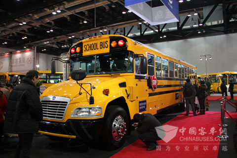 blue bird school bus 01