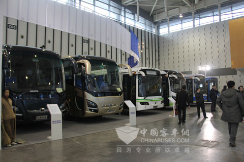 Six Sunwin buses shows in the exhibition.