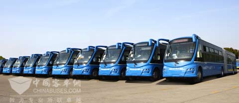 Sunlong SLK6185 buses are ready for shipment