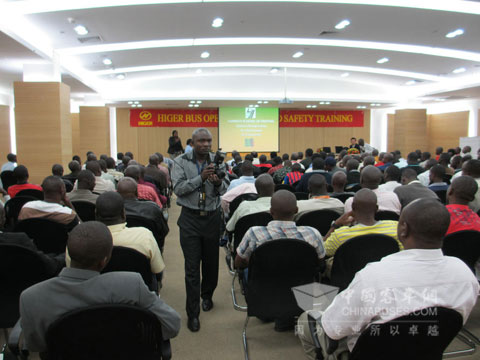 Higer Bus Zambia Limited organized a safety training
