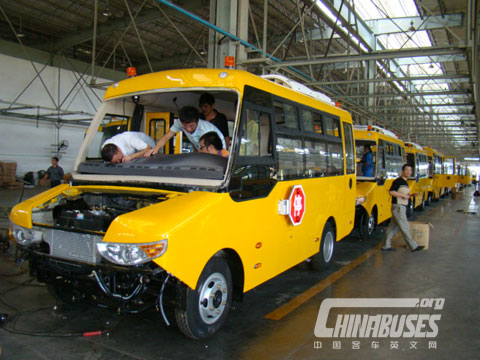 The workshop of Shangrao Bus