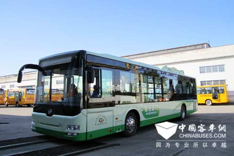 The Huanghai DD6129CHEV1 hybrid buses