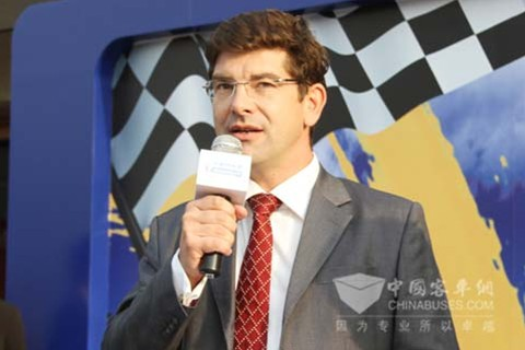 Marketing Director of Michelin China Truck & Bus Tire Department, Matthieu Van Der Elst 