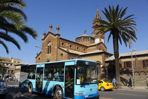 King Long Bus in the overseas country
