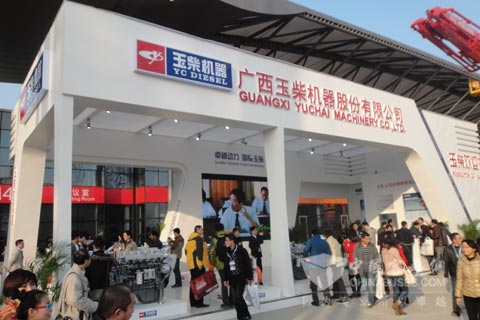 Yuchai engines show in Bauma China 2012