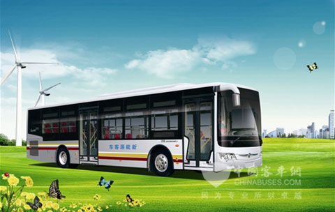 JS6126GHEV Yaxing hybrid bus
