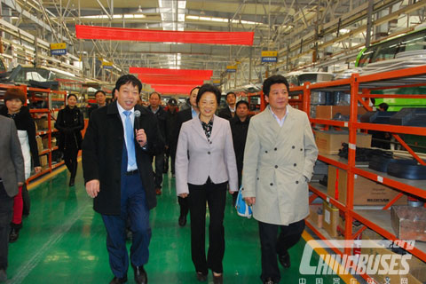 Deputy Governor visists Youngman bus manufacturing shops
