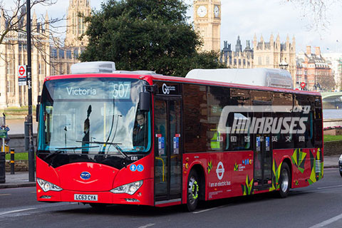 BYD Ebuses Enter Service in London