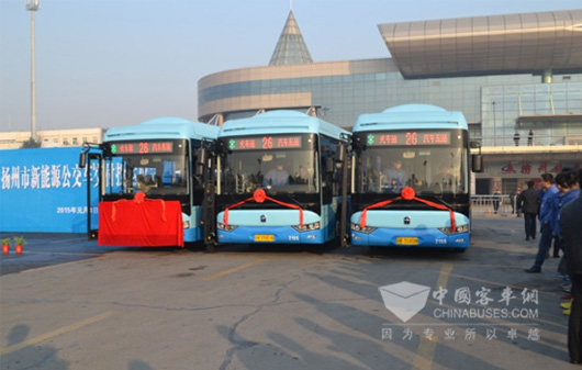 200 units of Weichai Asiastar New Energy Buses Delivered to Yangzhou