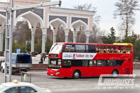 Higer Double-decker Bus Launching Ceremony Held in Uzbekistan