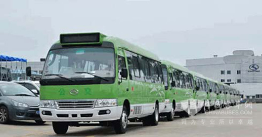 44 King Long Electric Buses Were Delivered to Wuyishan 