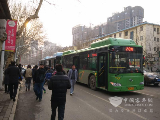 King Long Green Buses Arrive in Pingdingshan for Operation  