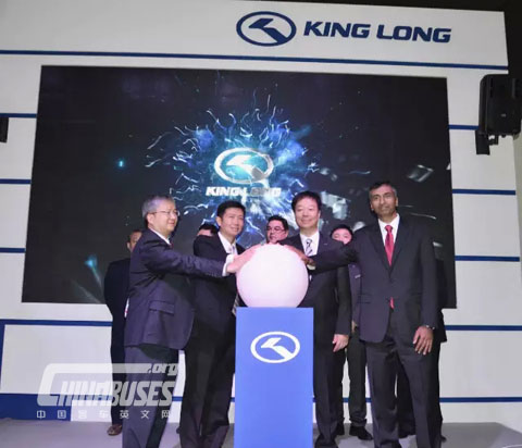 King Long Press Conference at Busworld Kortrijk 2015