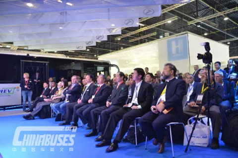 King Long Press Conference at Busworld Kortrijk 2015