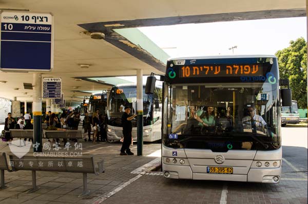 Golden Dragon Euro VI Buses Operated in Israel 