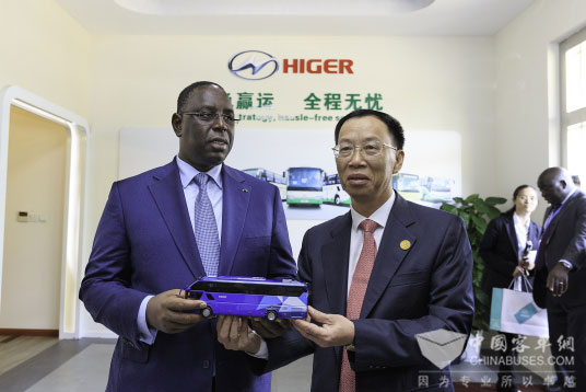 Senegal President Visits Higer 