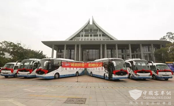 King Long Buses: A Unique Scenery on Campus Across China 